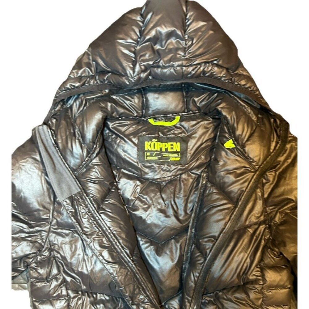 Koppen Winter Puffer Coat Black Down Filled Womens Size Med Lightweight Packable - Picture 8 of 11